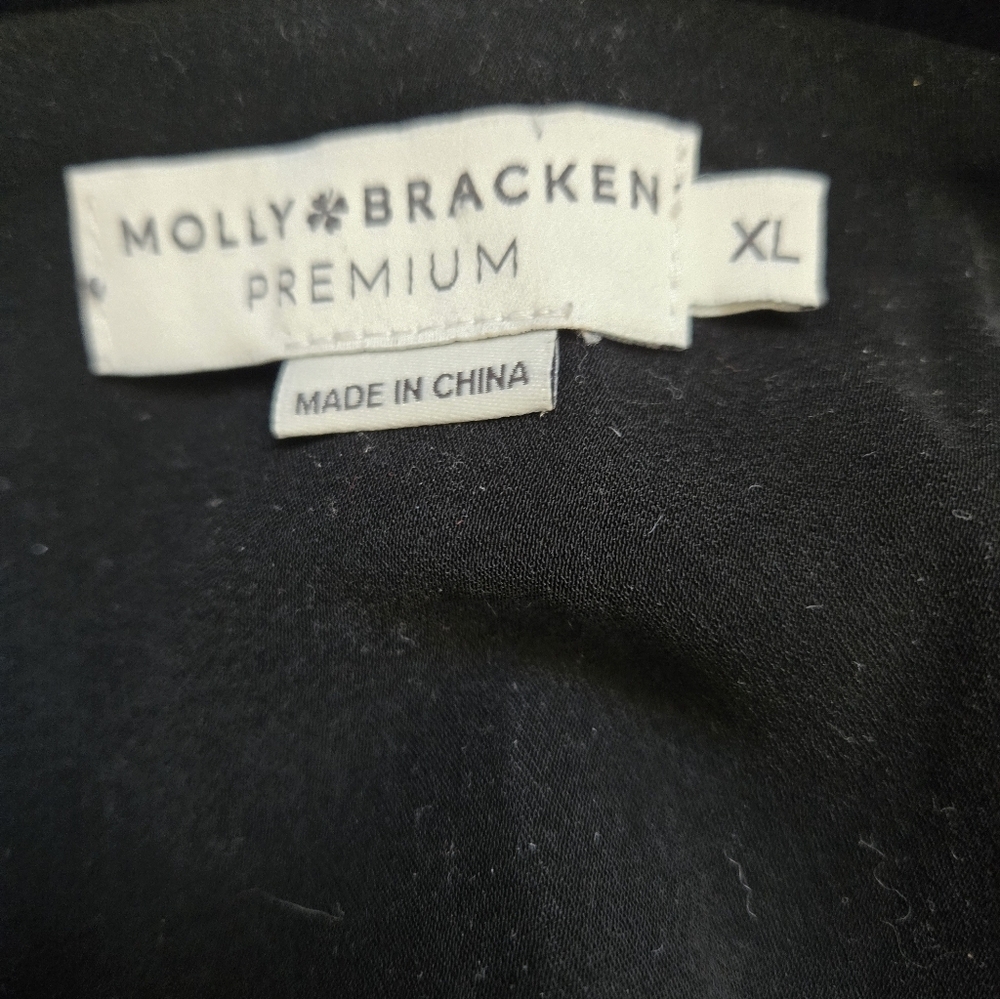 MOLLY BRACKEN  Black lightweight Blazer with Striped Racing Trim. Size XL - Picture 11 of 13